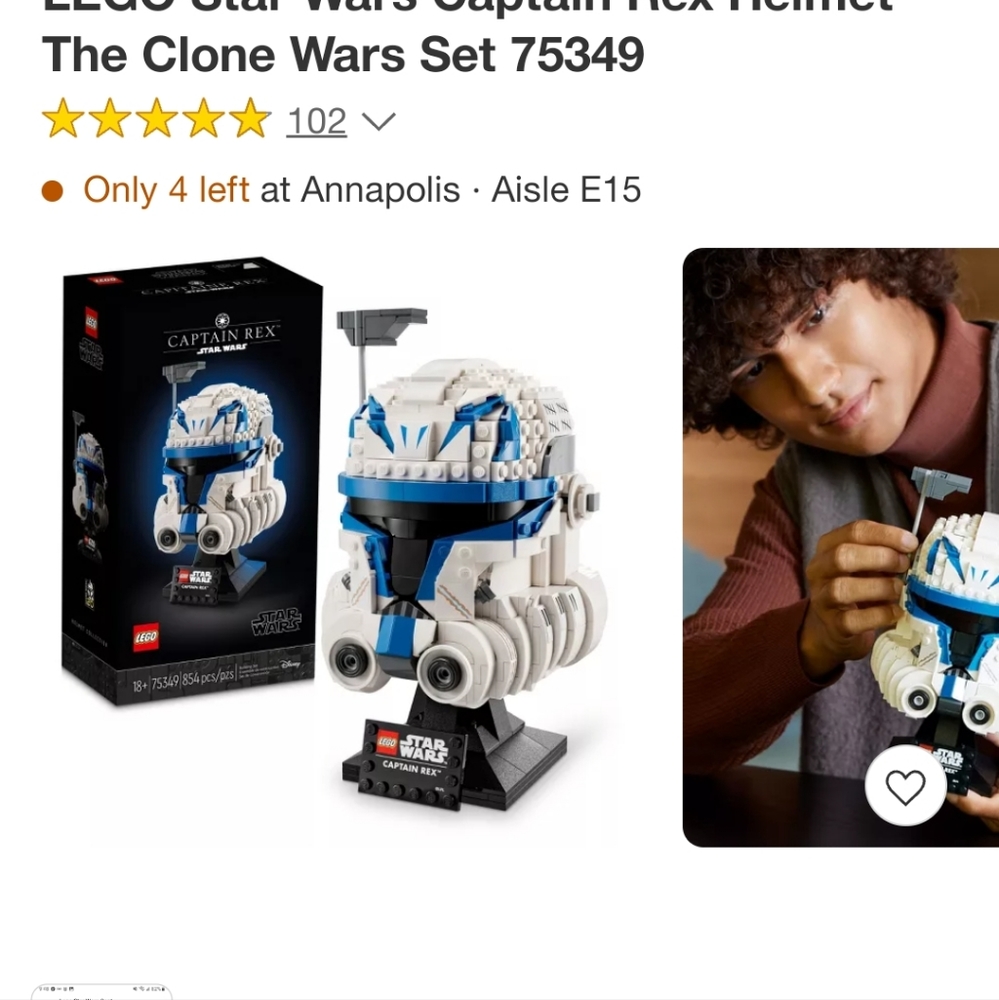 Starwars helment Legos